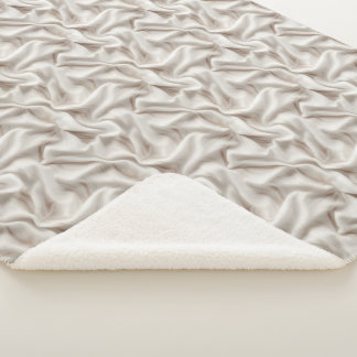 Couverture Sherpa Beige Neutre, Crème et Ivoire