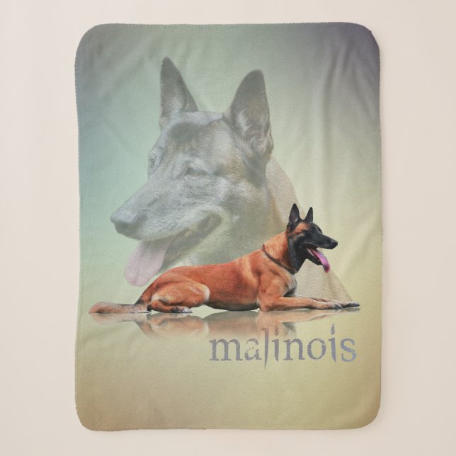 Couverture Sherpa Belge Malinois - berger belge - Maligator (Devant)