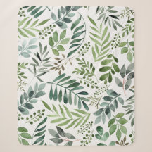 Belle aquarelle Botanique Feuille Motif