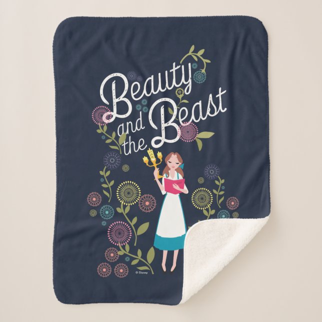 Couverture Sherpa Belle | Beauté Et Bête (Devant)