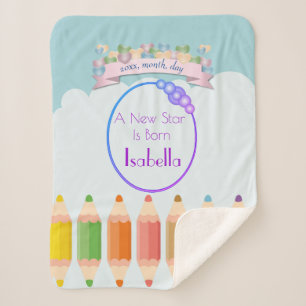 Couverture Sherpa Belles couleurs pastel chic chic chic élégantes
