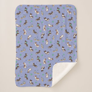 Couverture Sherpa Berger Australien Jouant Amusant