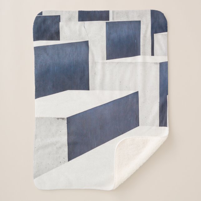 Couverture Sherpa Béton blanc (Devant)