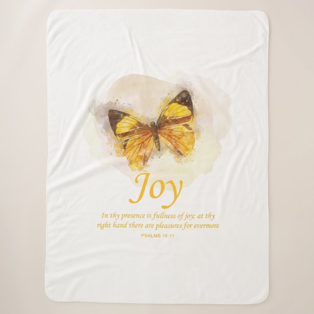 Couverture Sherpa Bible du papillon chrétien pour les femmes Verse : (Devant)