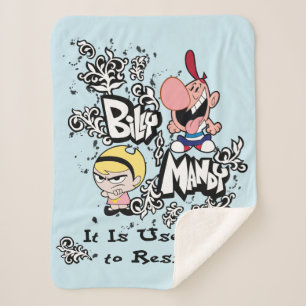Couverture Sherpa Billy & Mandy - Inutile de résister