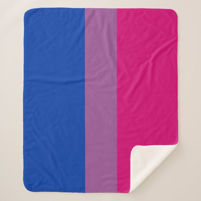 Couverture Sherpa Bisexual pride (Devant)