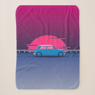 Couverture Sherpa Blanche Austin Mini Cooper