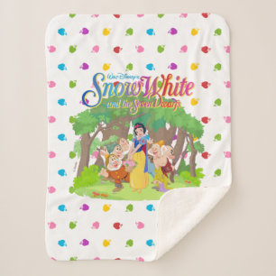 Couverture Sherpa Blanche-Neige et les sept nains   Les voeux devien