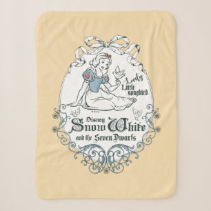 Couverture Sherpa Blanche-Neige Joli Petit Oiseau Chantant