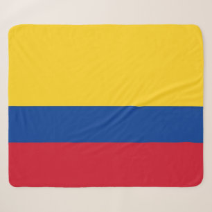 Couverture Sherpa Blanche Sherpa patriotique avec drapeau de la Colo