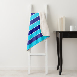 Couverture Sherpa Bleu
