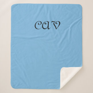 Couverture Sherpa Bleu de Cornflower