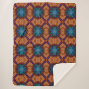 Couverture Sherpa Bleu de cuivre