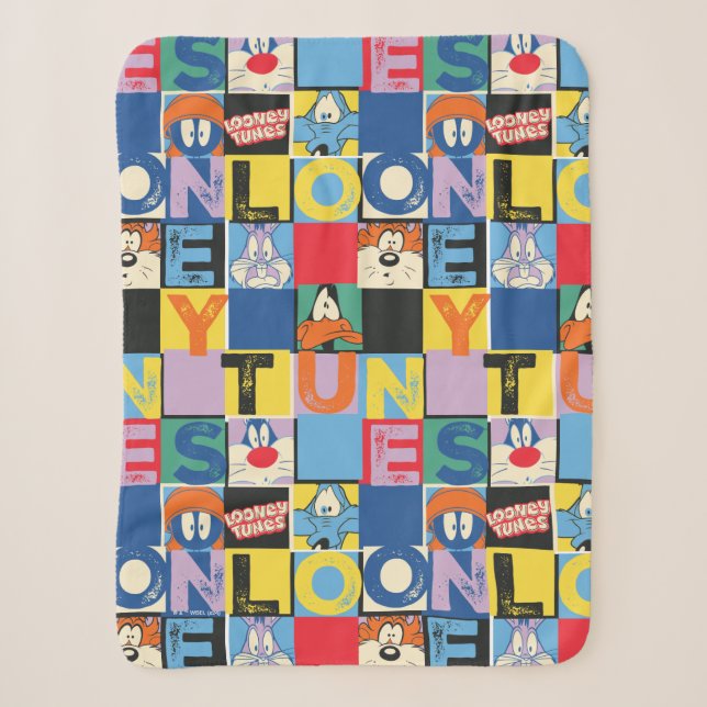 Couverture Sherpa Blocs de contrôle de caractères LOONEY TUNES™ (Devant)