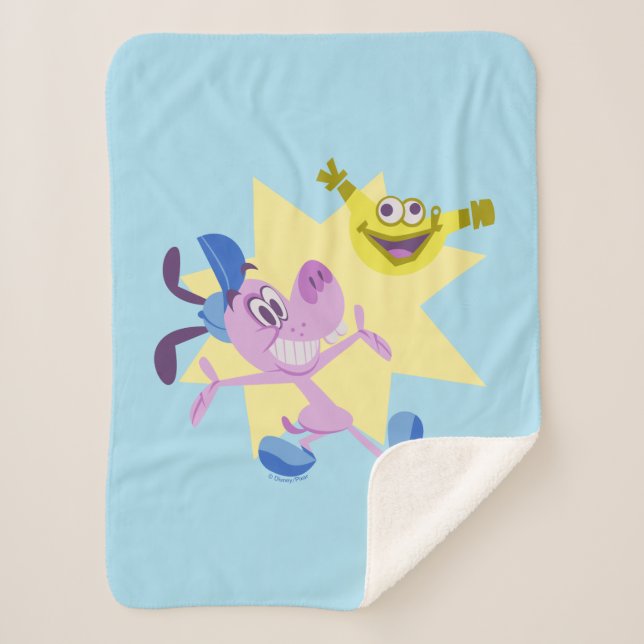 Couverture Sherpa Bloofy et Pouchy (Devant)