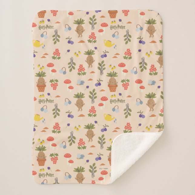 Couverture Sherpa Blooms magiques Mandrake Motif (Devant)