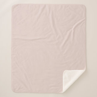 Couverture Sherpa Blush Pink Baby Fleece Blanket with Sherpa Backing