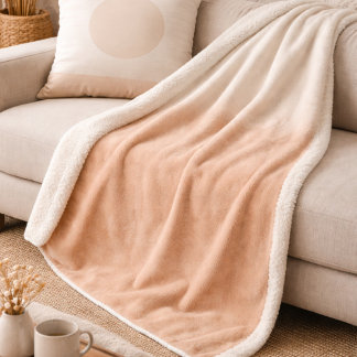 Couverture Sherpa Blush Taupe Sky Fade Sherpa Blanket