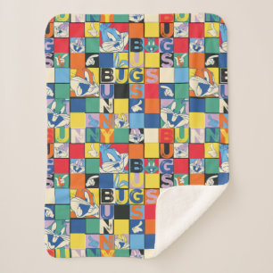 Couverture Sherpa BOGS BUNNY™ Nom coloré et Vérificateur de visage