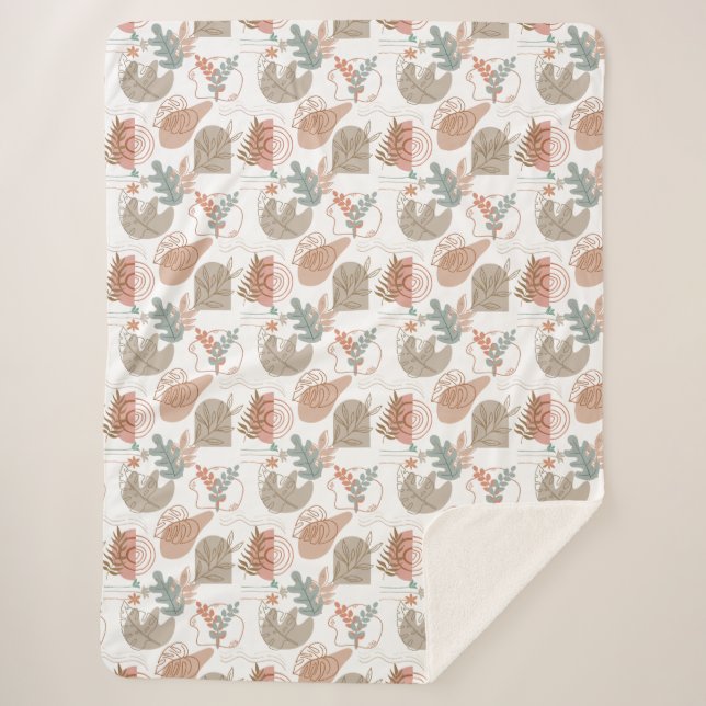 Couverture Sherpa BOHO Motif esthétique A11 (Devant)