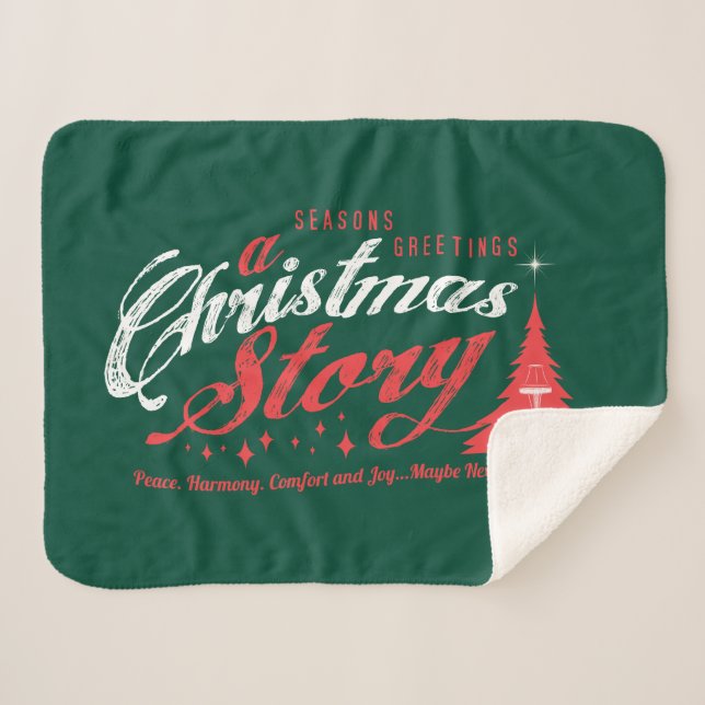 Couverture Sherpa Bonnes Fêtes - Une histoire de Noël (Devant (Horizontal))