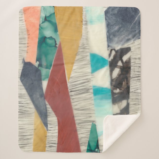 Couverture Sherpa Bordure couleur II (Devant)