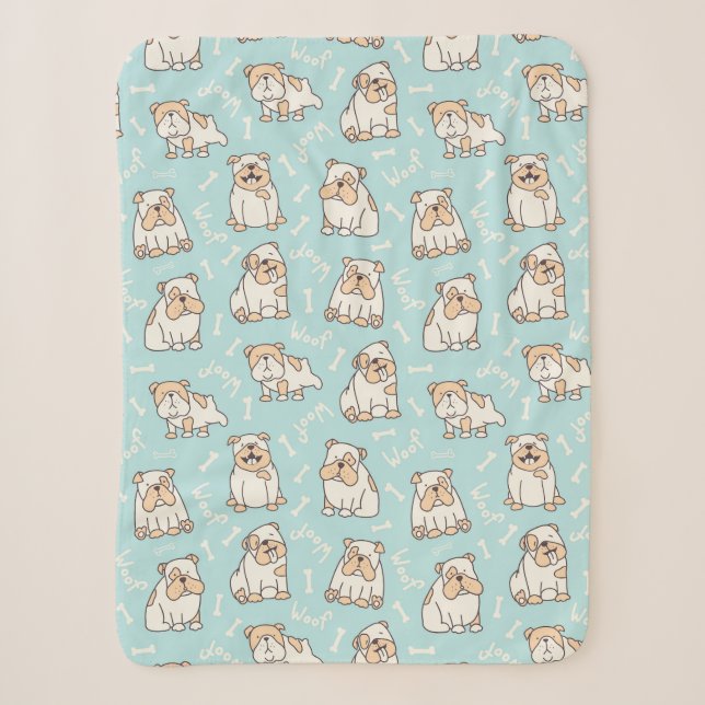 Couverture Sherpa Bouledogues anglais (Devant)