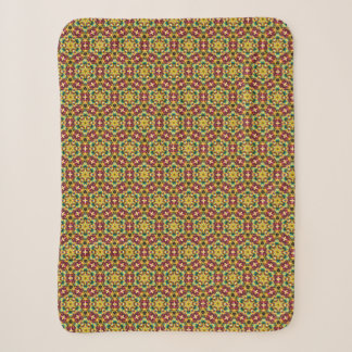 Couverture Sherpa Bourgogne jaune