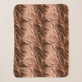 Couverture Sherpa Brown en cuivre inspiré dégradé élégant luxe