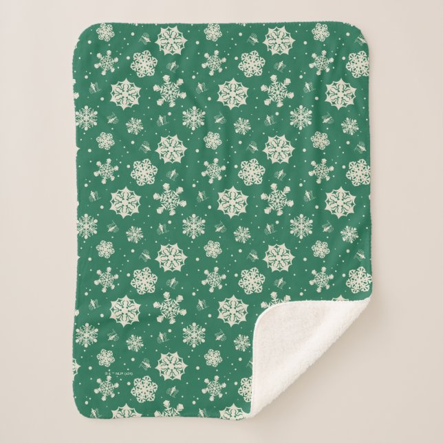 Couverture Sherpa Buddy le Motif Elf Snowflake (Devant)