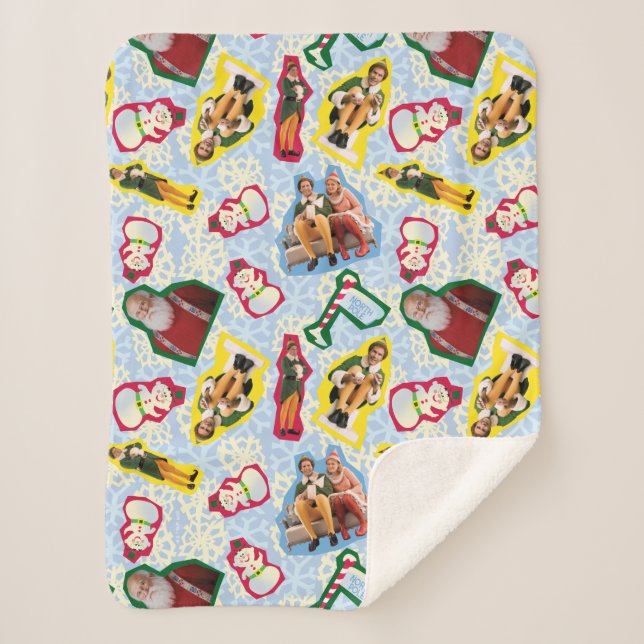 Couverture Sherpa Buddy l'Elf et Père Noël le Motif du pôle Nord (Devant)