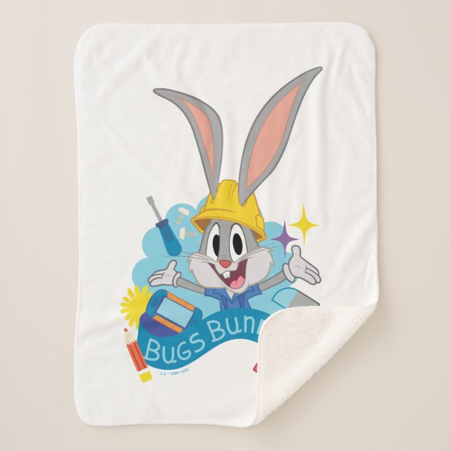 Couverture Sherpa BUGS BUNNY BUILDERS™| BUGS BUNNY™ Character Art (Devant)