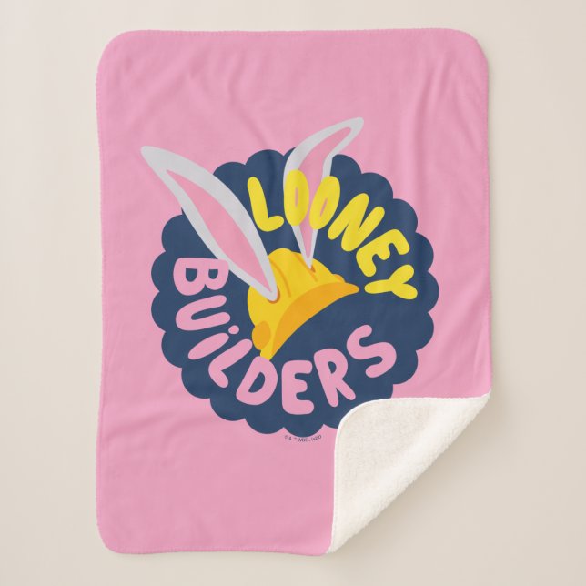 Couverture Sherpa BUGS BUNNY BUILDERS™| Hard Hat Scalloped Logo (Devant)