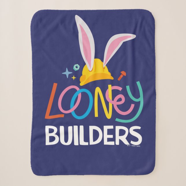 Couverture Sherpa BUGS BUNNY BUILDERS™| Hard Hat Stacked Logo (Devant)