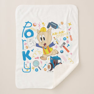 Couverture Sherpa BUGS BUNNY BUILDERS™ Outils de travail de Porky P