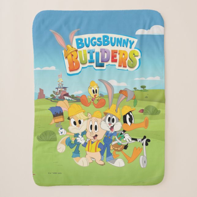 Couverture Sherpa BUGS BUNNY BUILDERS™| The Looney Builders Group (Devant)