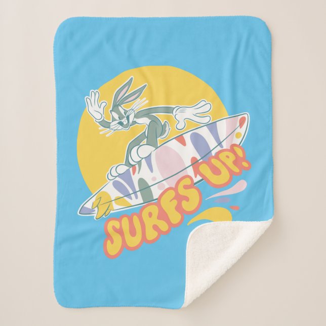 Couverture Sherpa BUGS BUNNY™ - Surfs Up! (Devant)