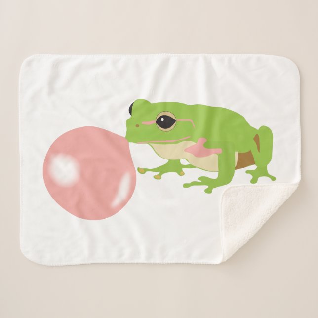Couverture Sherpa Bulle de grenouille à bulle (Devant (Horizontal))