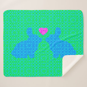 Couverture Sherpa Bunny Love
