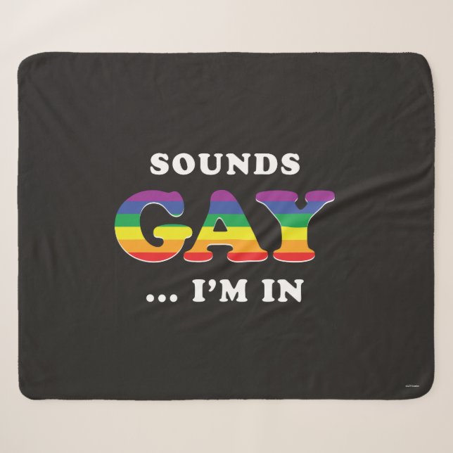 Couverture Sherpa Ça Semble Gay... Je suis dans (Devant (Horizontal))