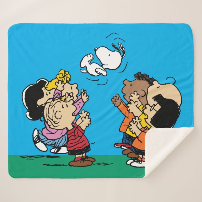 Couverture Sherpa cacahuètes | Amusement d'amis (Devant (Horizontal))