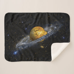 Couverture Sherpa cacahuètes   Charlie Brown écarté