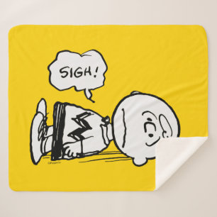 Couverture Sherpa cacahuètes   Charlie Brown est en panne