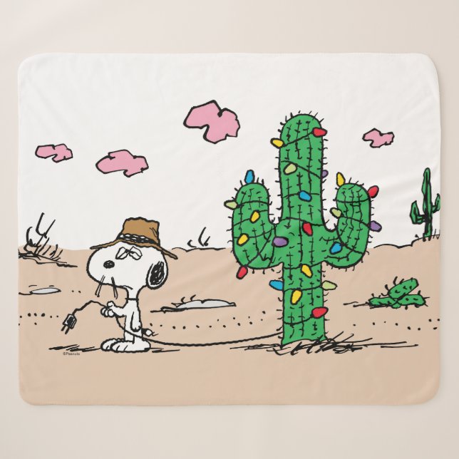 Couverture Sherpa cacahuètes | Décorations Spike pour les fêtes (Devant (Horizontal))