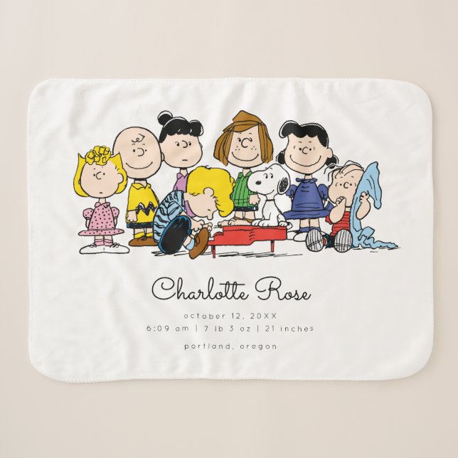 Couverture Sherpa cacahuètes | Le Bébé Gang Arachits (Devant (Horizontal))