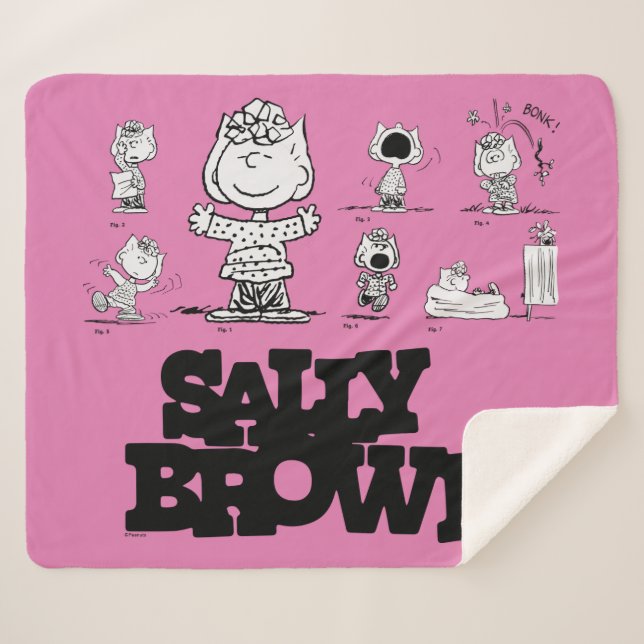 Couverture Sherpa cacahuètes | Sally Brown (Devant (Horizontal))