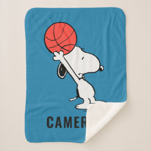 Couverture Sherpa cacahuètes Snoopy Basketball Hoop Shot