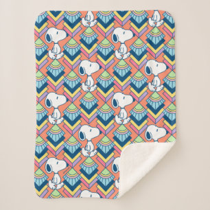 Couverture Sherpa cacahuètes Snoopy Deco Dreams Motif