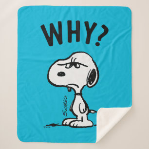Couverture Sherpa cacahuètes   Snoopy Se Demande Pourquoi ?