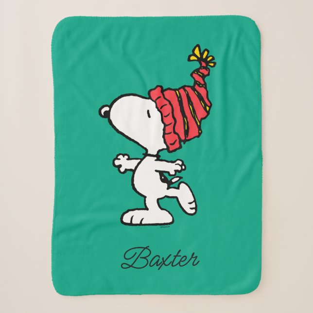 Couverture Sherpa cacahuètes | Snoopy Winter Beanie Casquette (Devant)